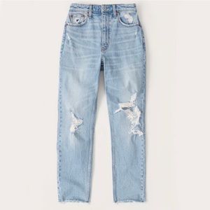 Abercrombie & Fitch Light Blue Distressed Jeans